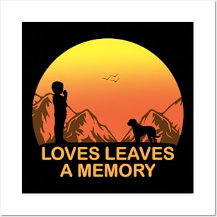 Loves Leaves A Memory - Vintage Dog Posters and Art